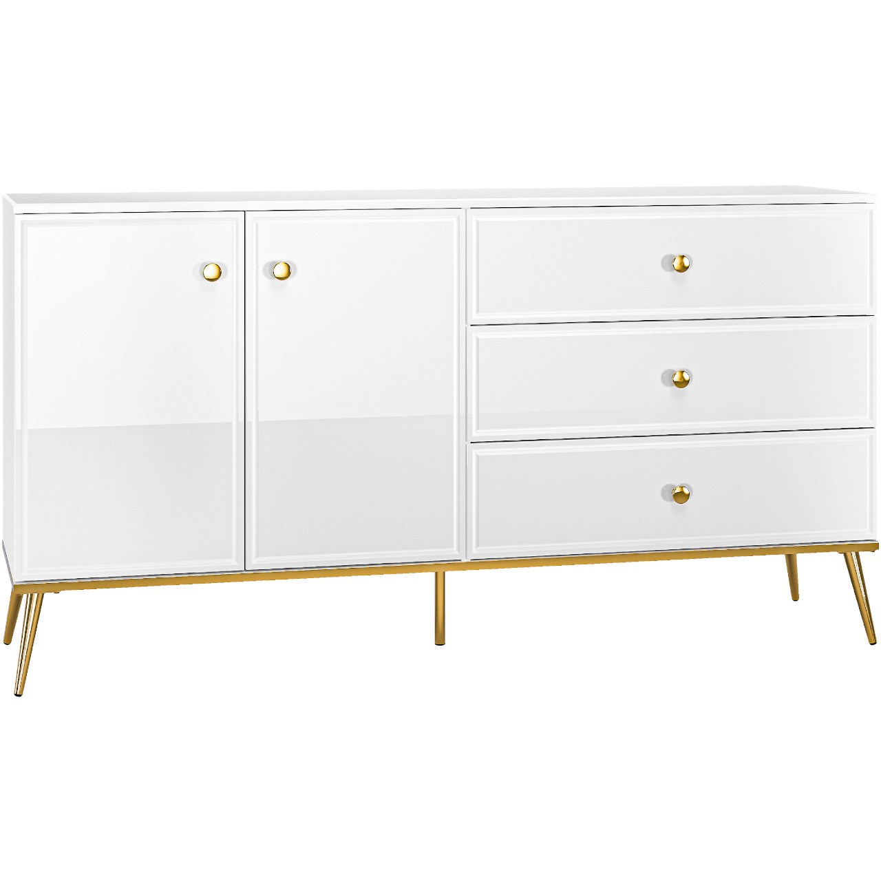 Storage Cabinet GOLDEN GL04 white gloss