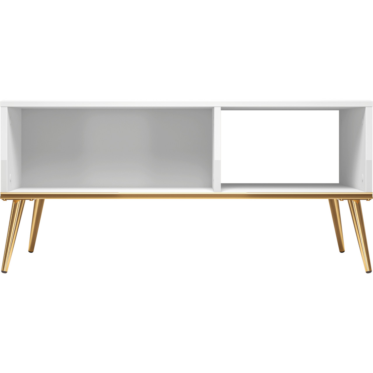 Coffee Table GOLDEN GL08 white gloss