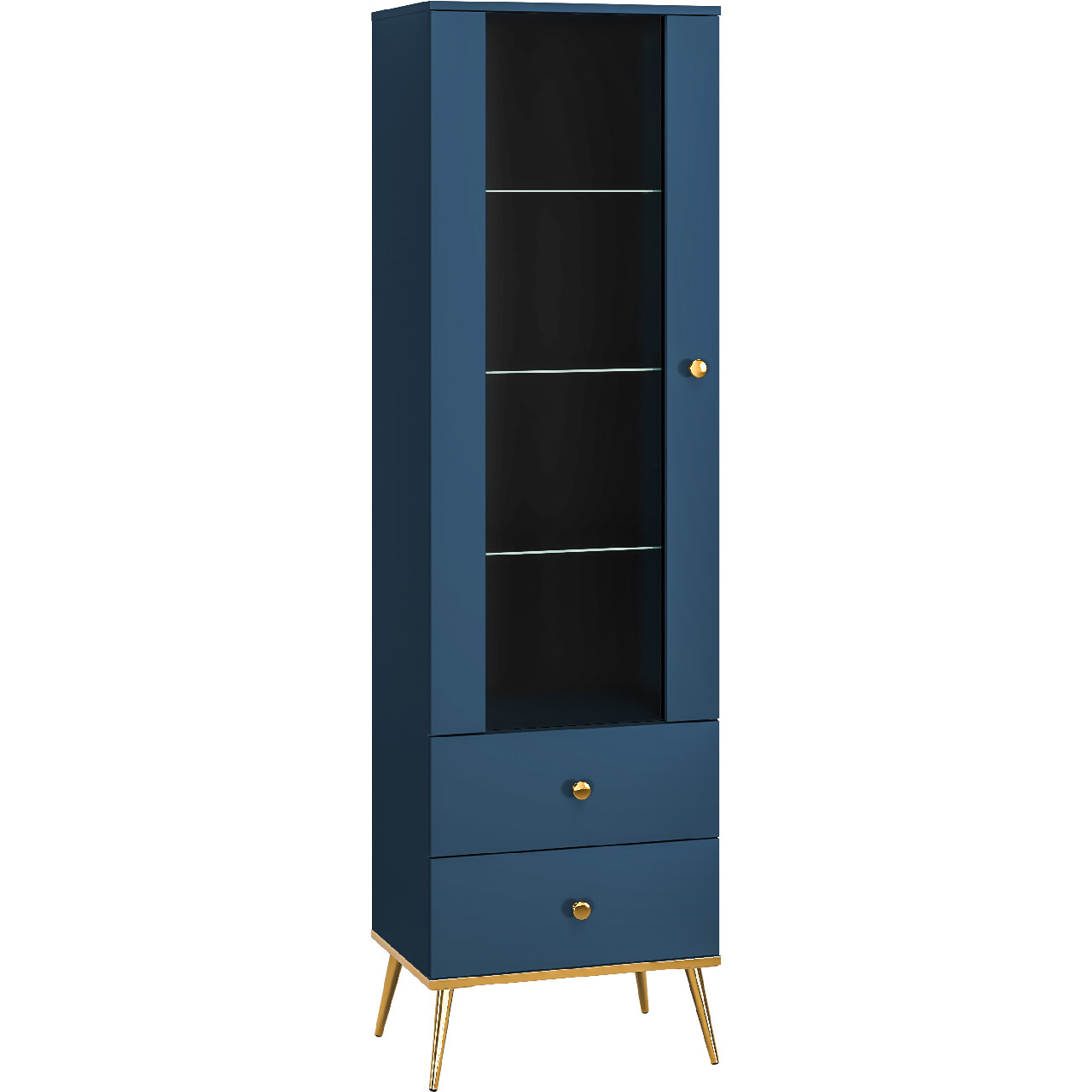 Display Cabinet SOLER 01 dark blue