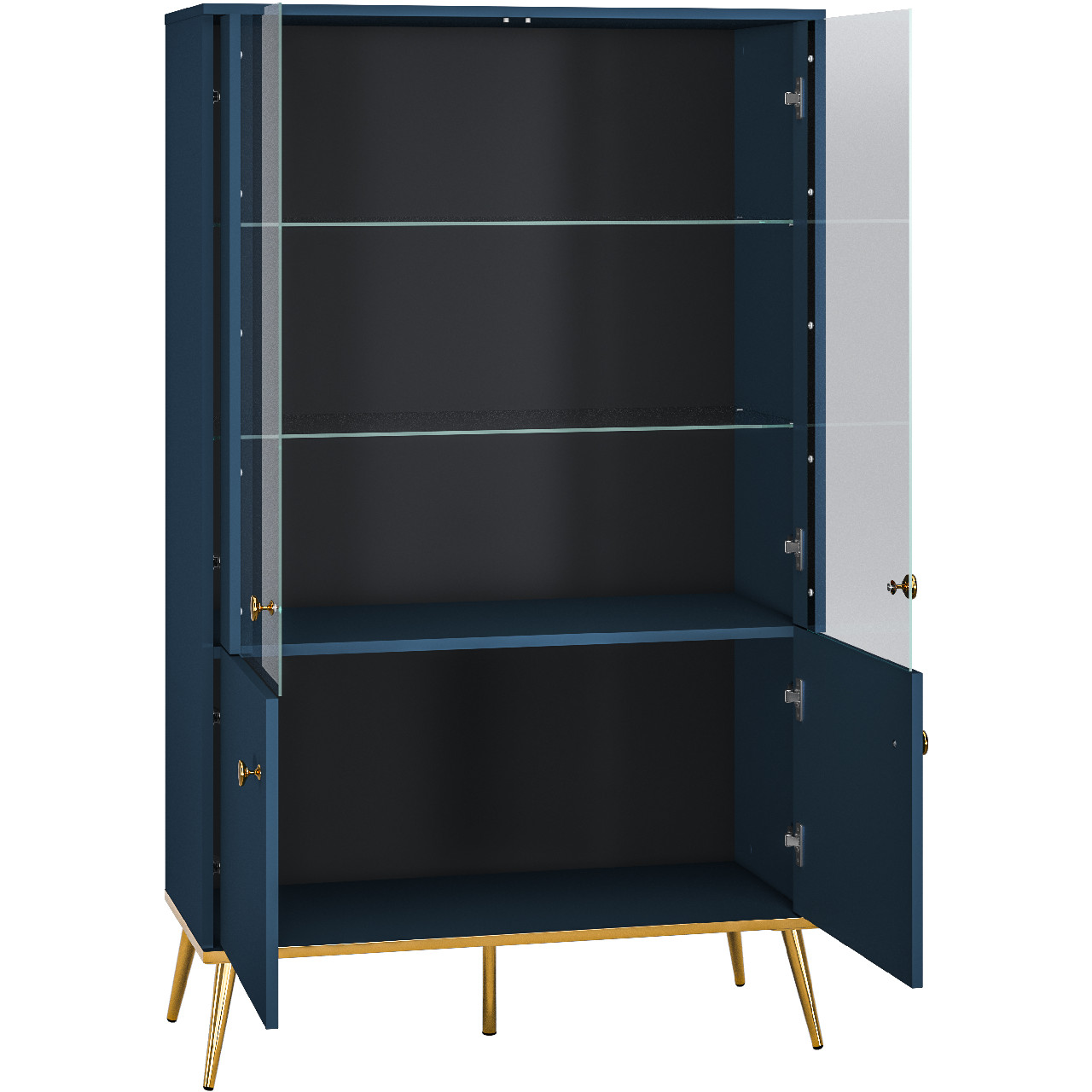 Display Cabinet SOLER 02 dark blue