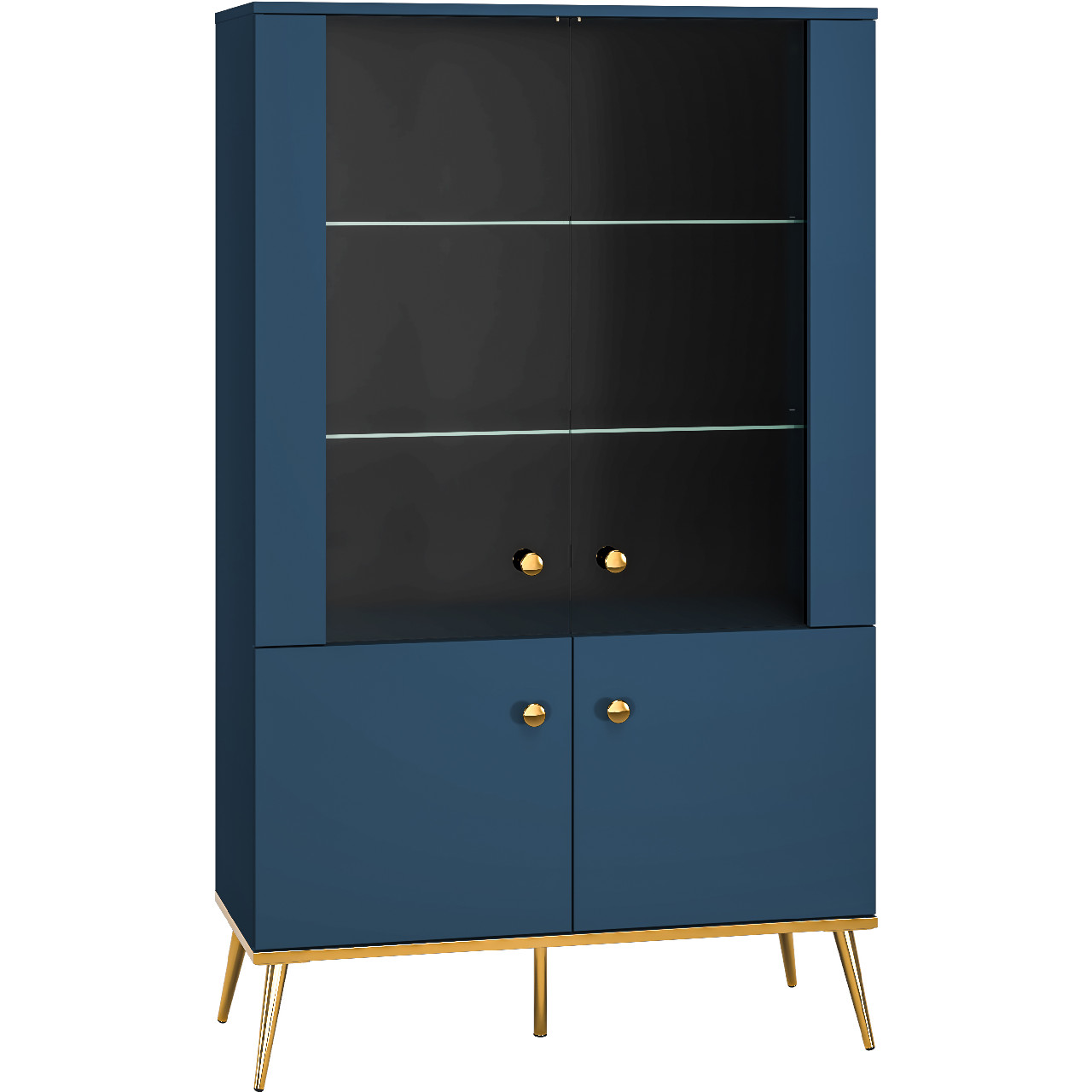 Display Cabinet SOLER 02 dark blue