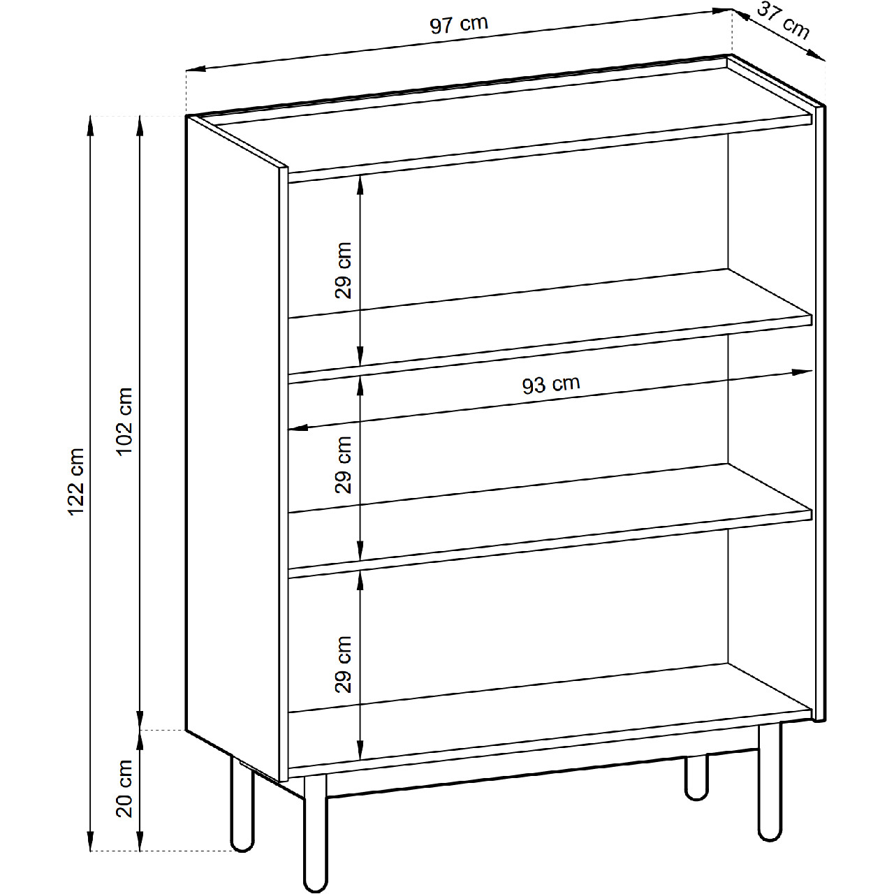 Storage cabinet BOHO 04 riviera oak