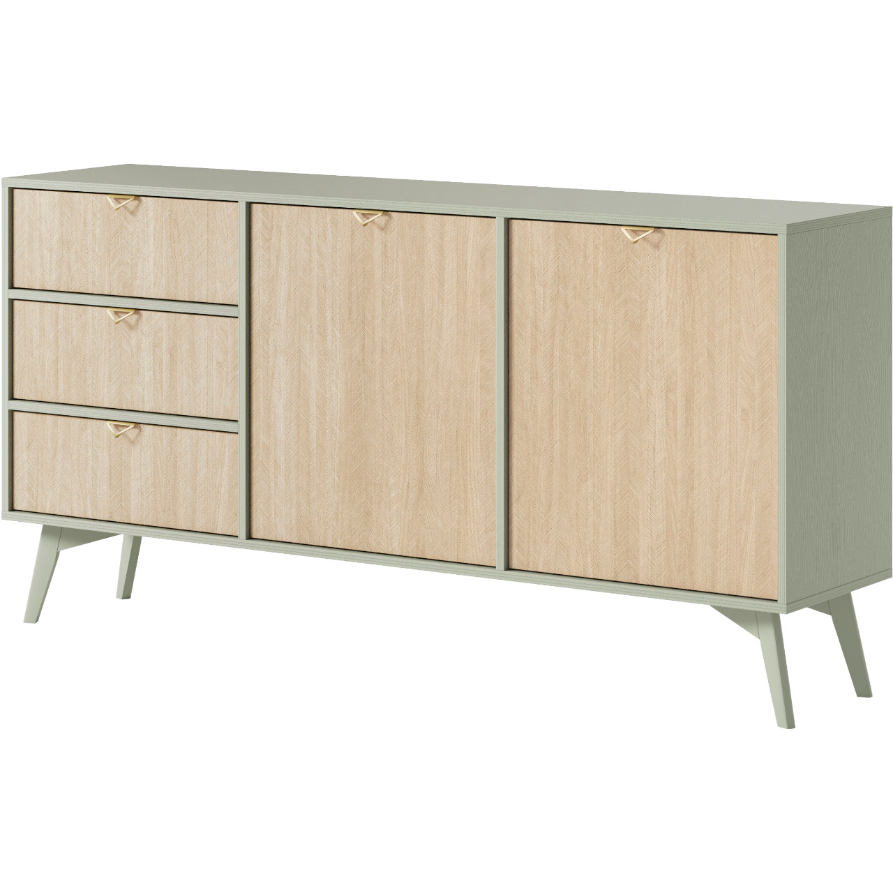 Storage cabinet WALD 04 eucalyptus / scandi