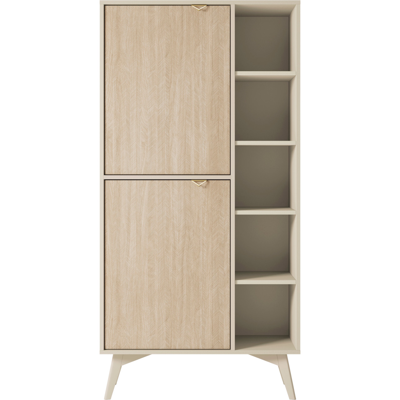 Book cabinet WALD 05 beige / scandi