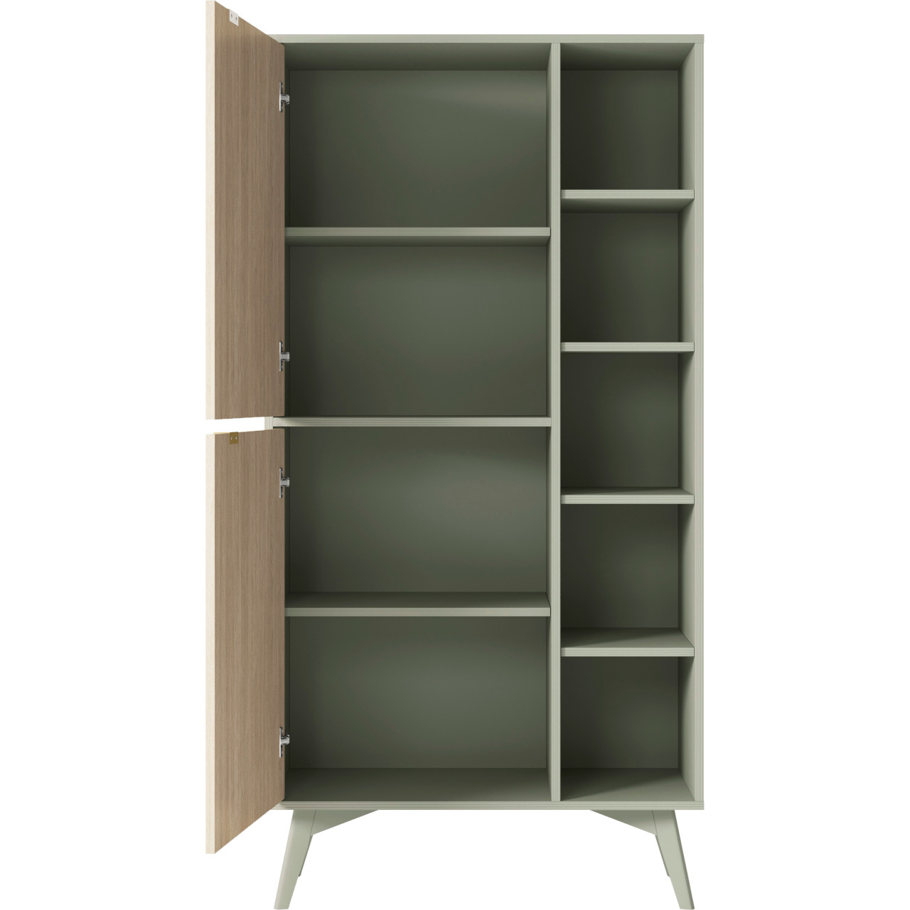 Book cabinet WALD 05 eucalyptus / scandi
