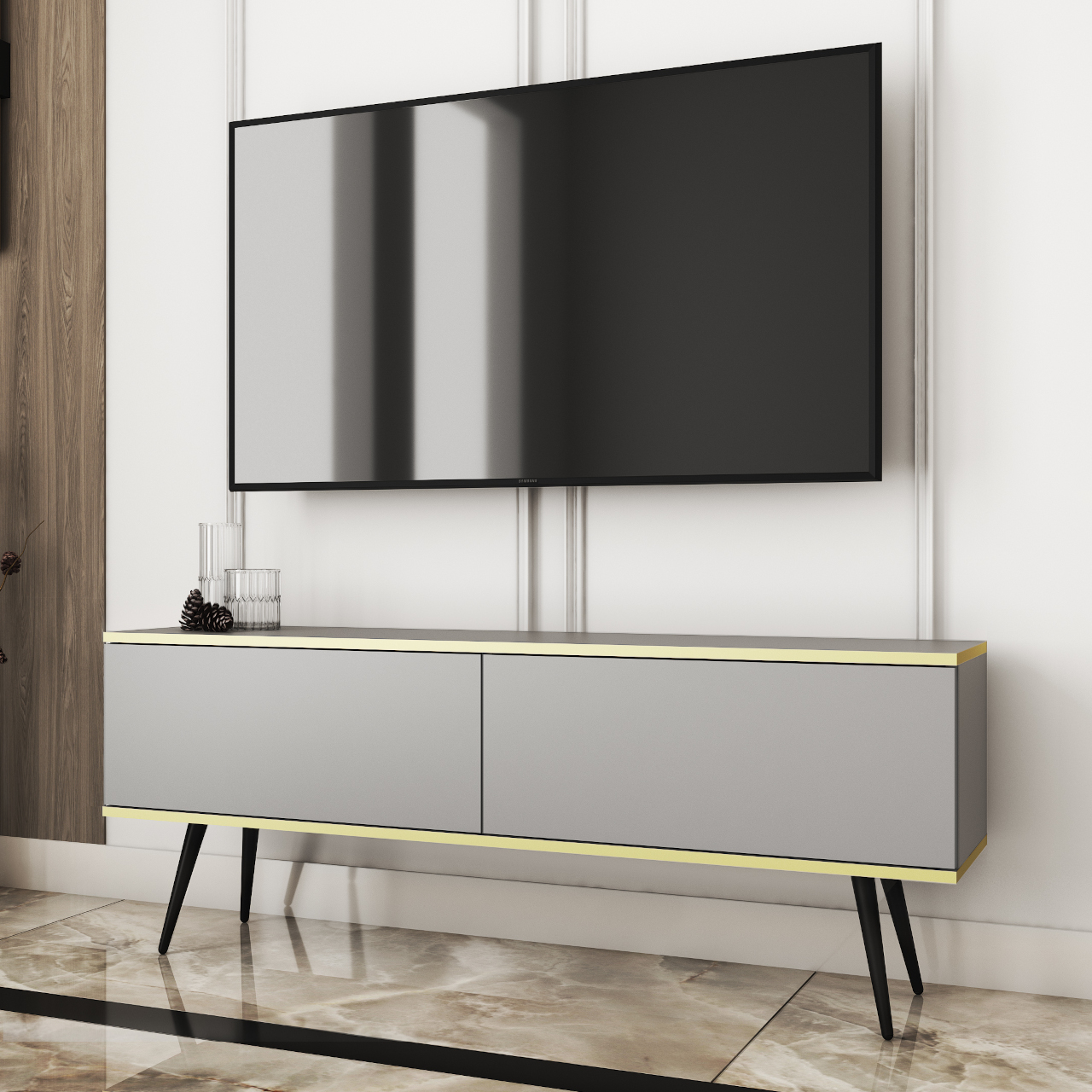 TV cabinet ARA 135 grey
