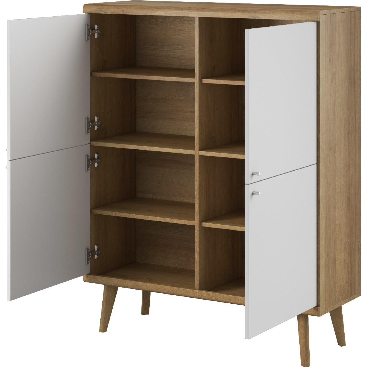 Storage cabinet PRIMO 06 riviera oak / white