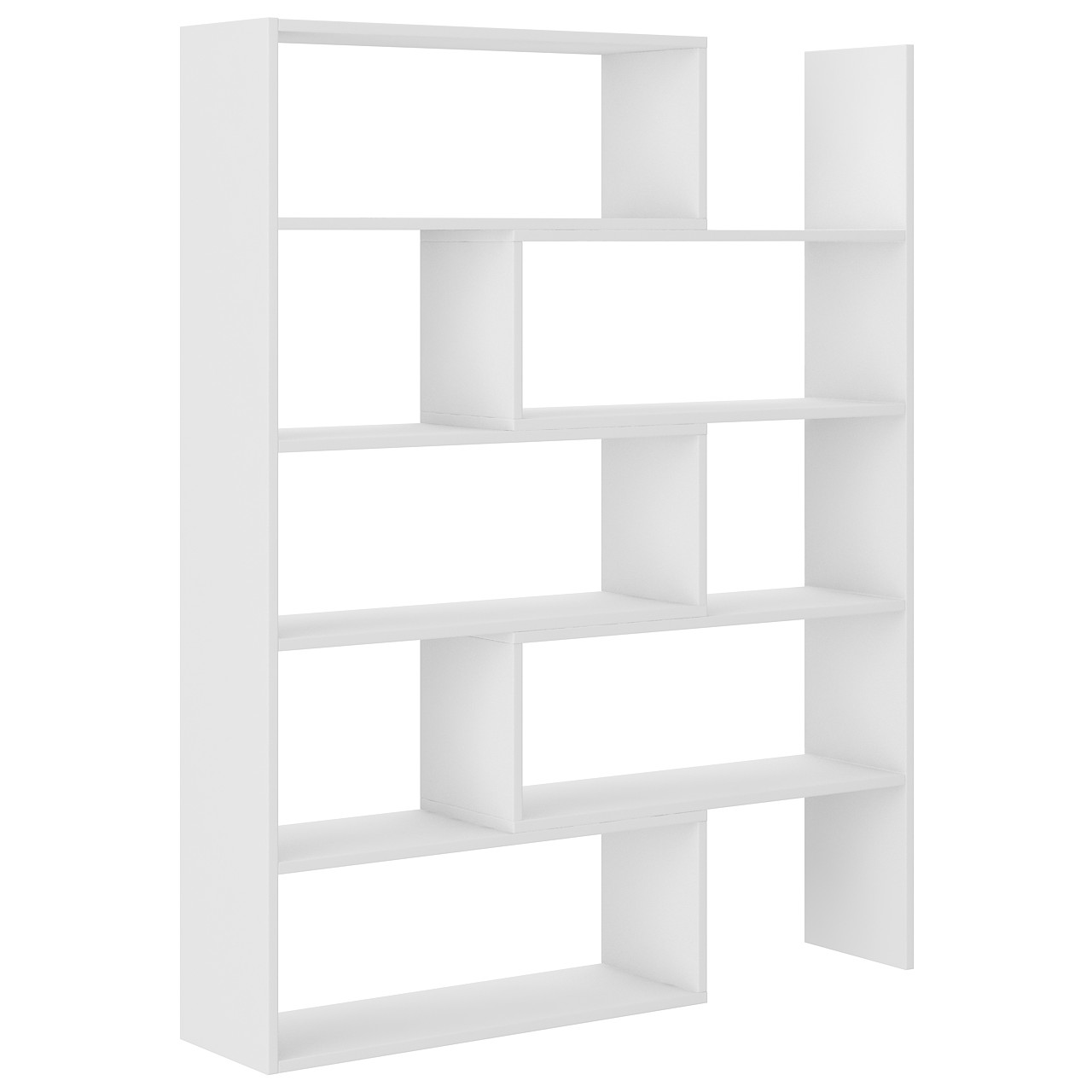 Extendable bookcase KAROL 1 white