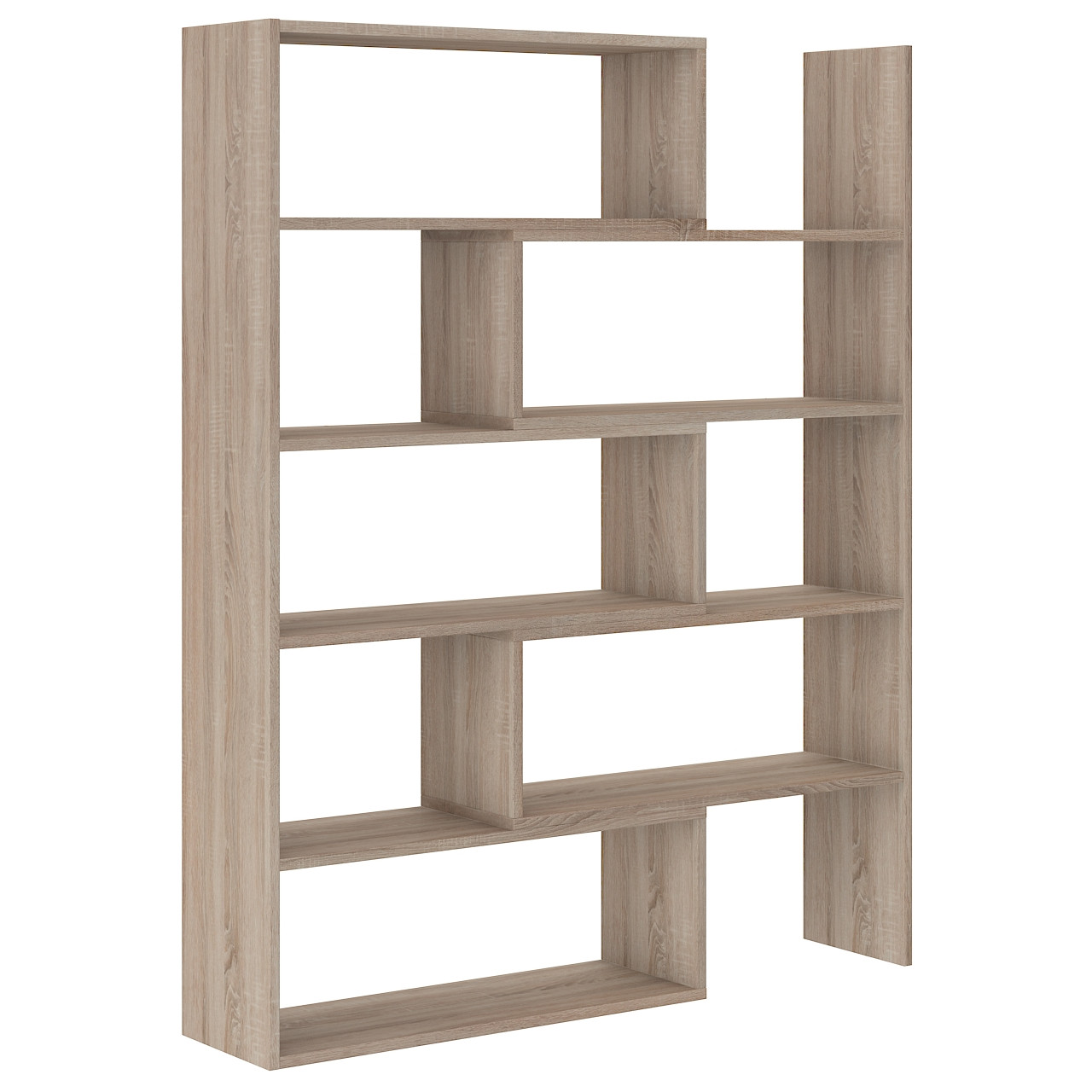 Extendable bookcase KAROL 1 oak sonoma