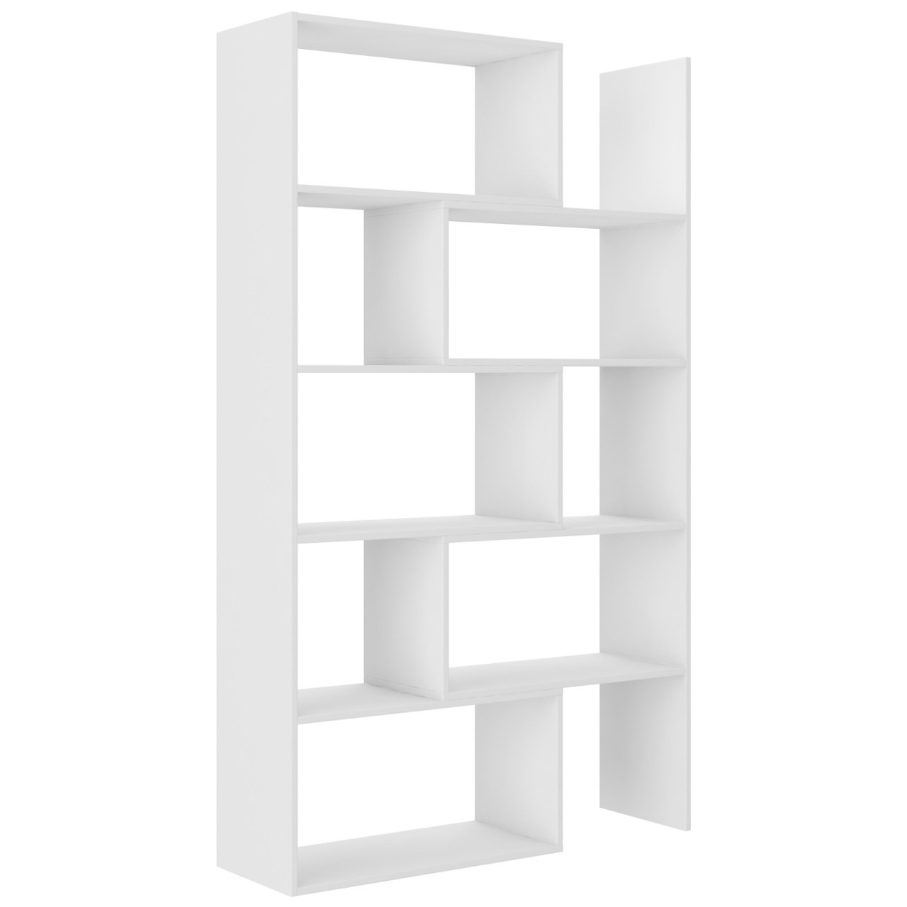 Extendable bookcase KAROL 2 white