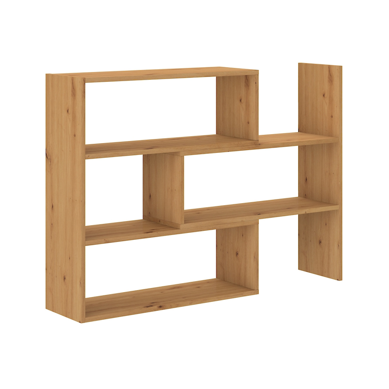 Extendable bookcase KAROL 3 artisan oak