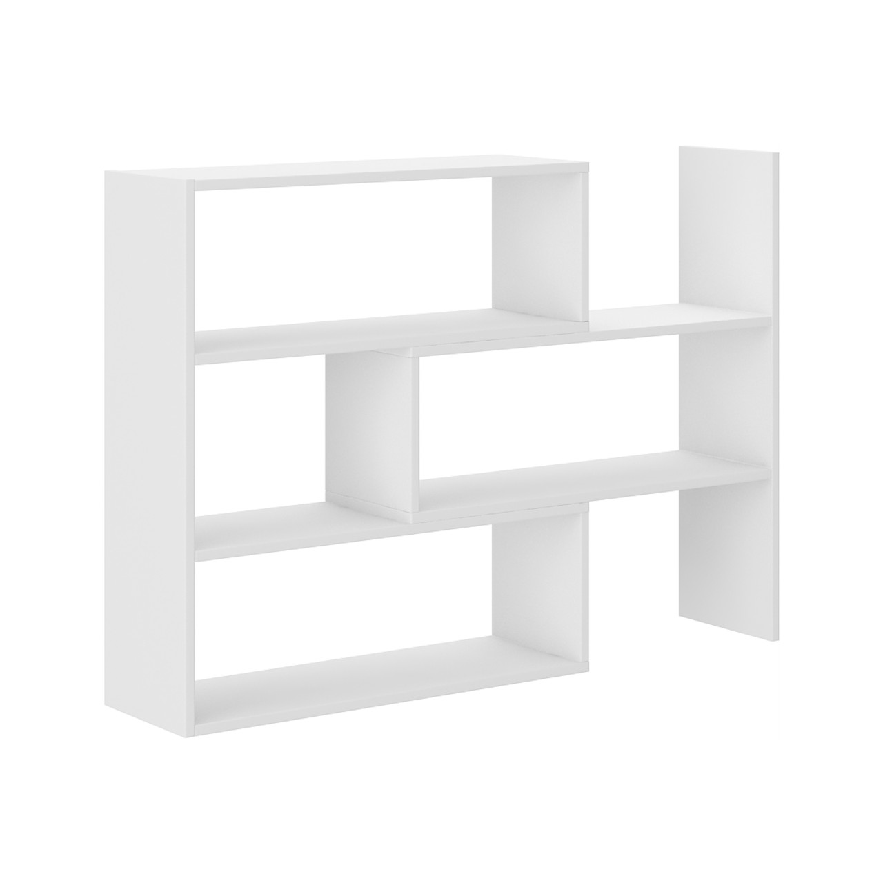 Extendable bookcase KAROL 3 white