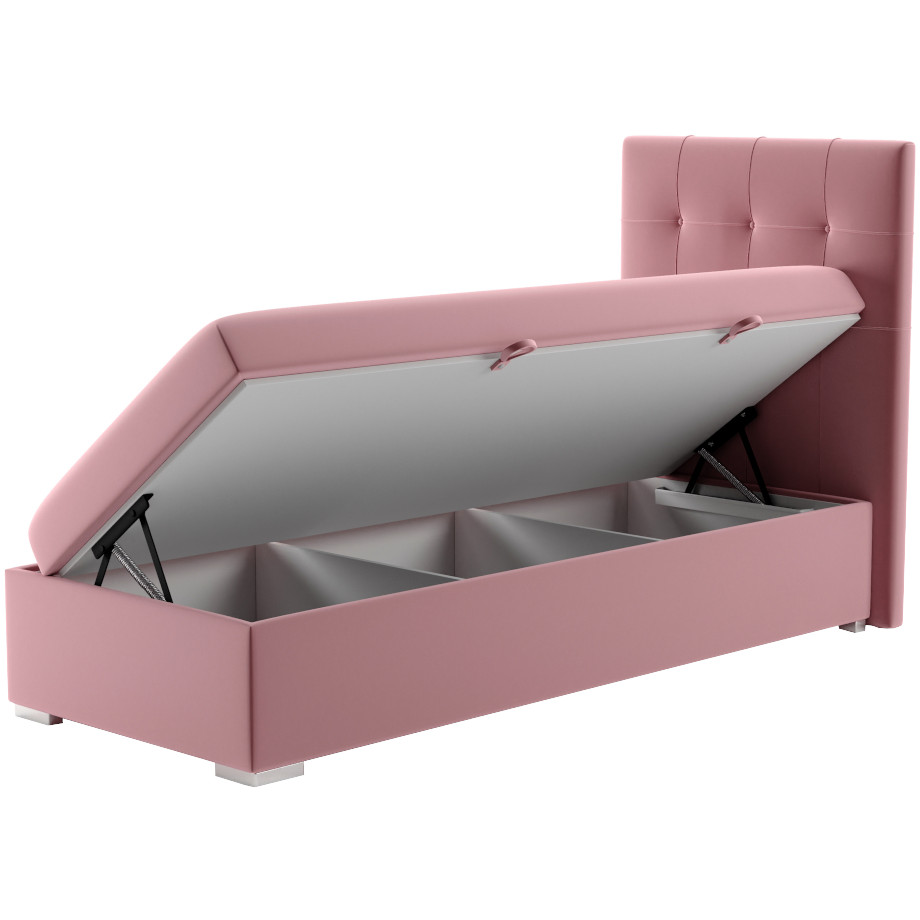Upholstered bed DANO 80x200 right magic velvet 2215