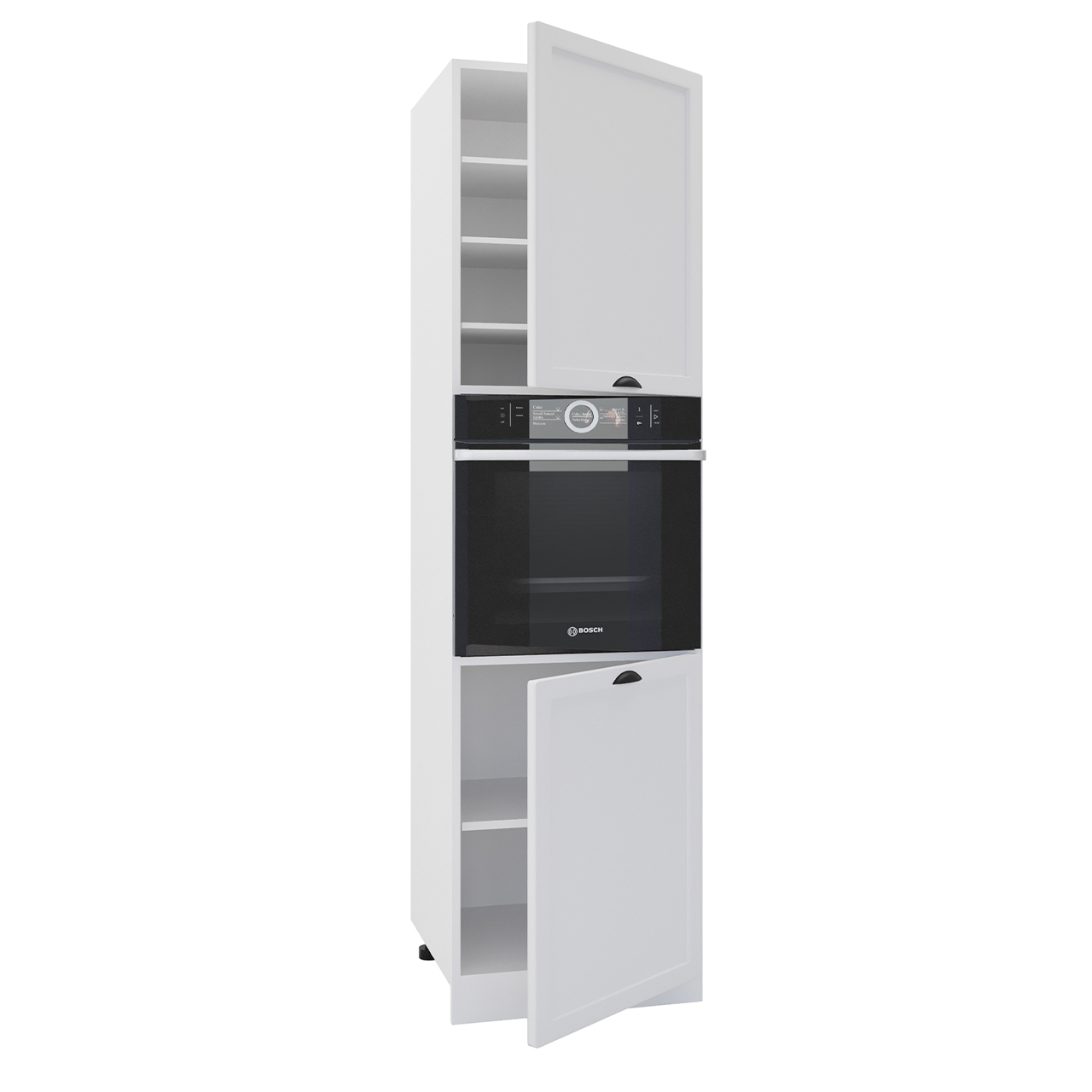 Base Cabinet for built-in oven ADELE D60PK/2133 P/L grey matt