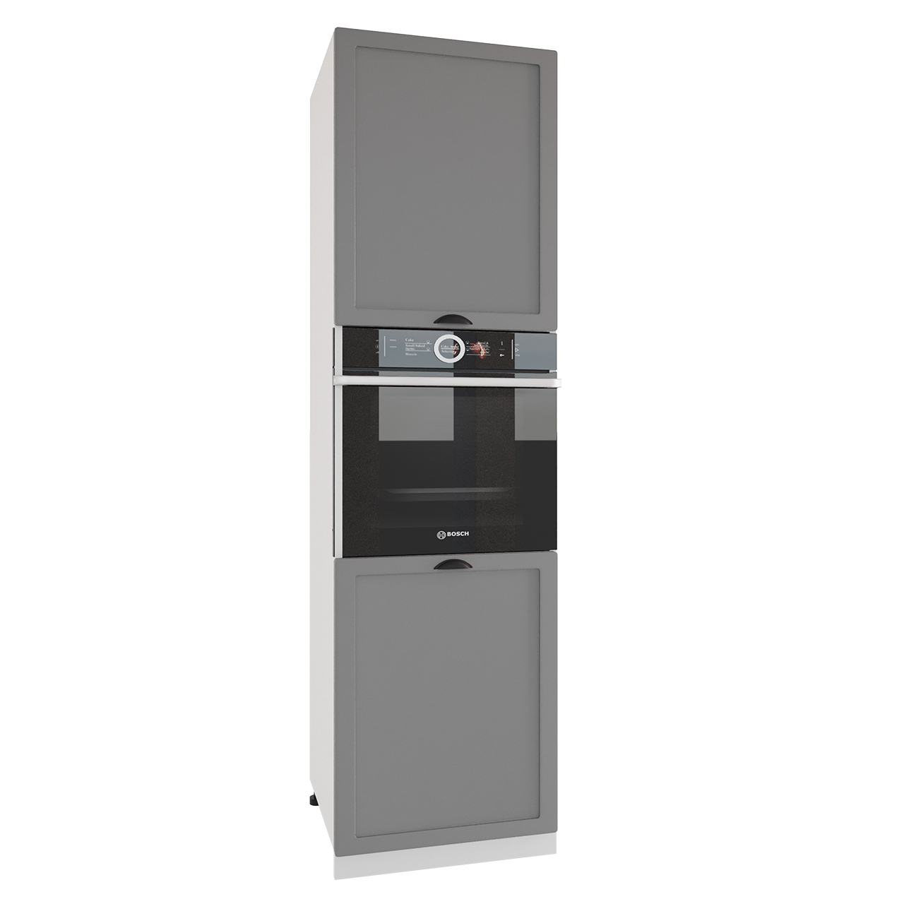 Base Cabinet for built-in oven ADELE D60PK/2133 P/L grey matt