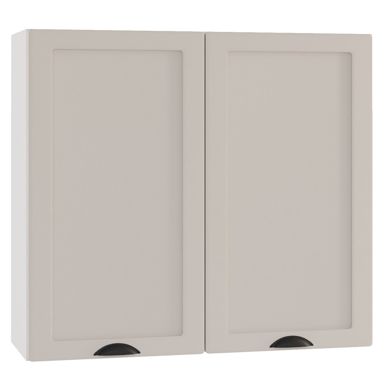 Wall Cabinet with 2 Doors ADELE W80 coffee matt
