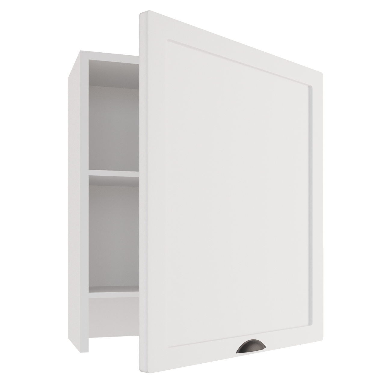 Wall cabinet for built-in range hood ADELE W60/68 SLIM P/L coffee matt