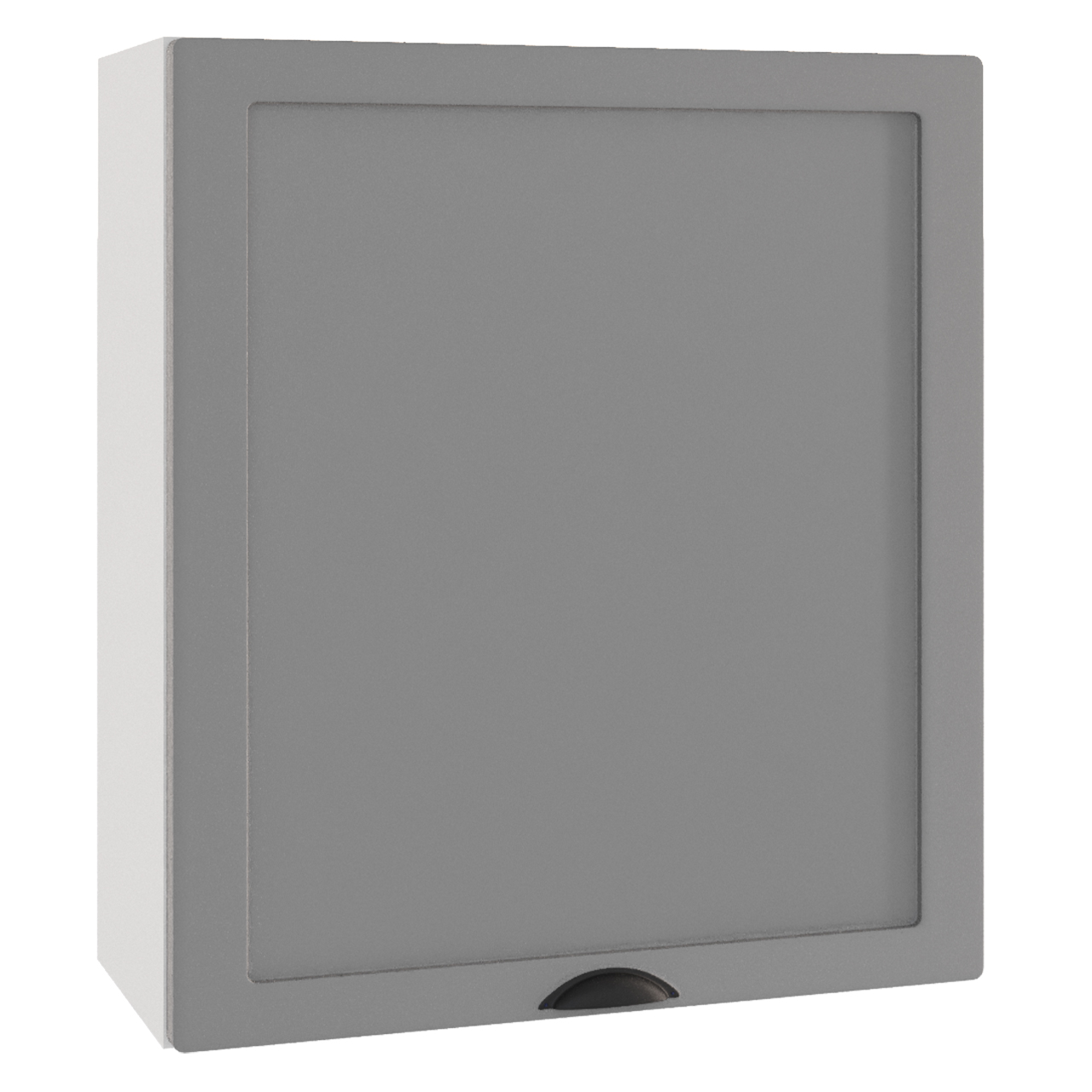 Wall cabinet for built-in range hood ADELE W60/68 SLIM P/L grey matt