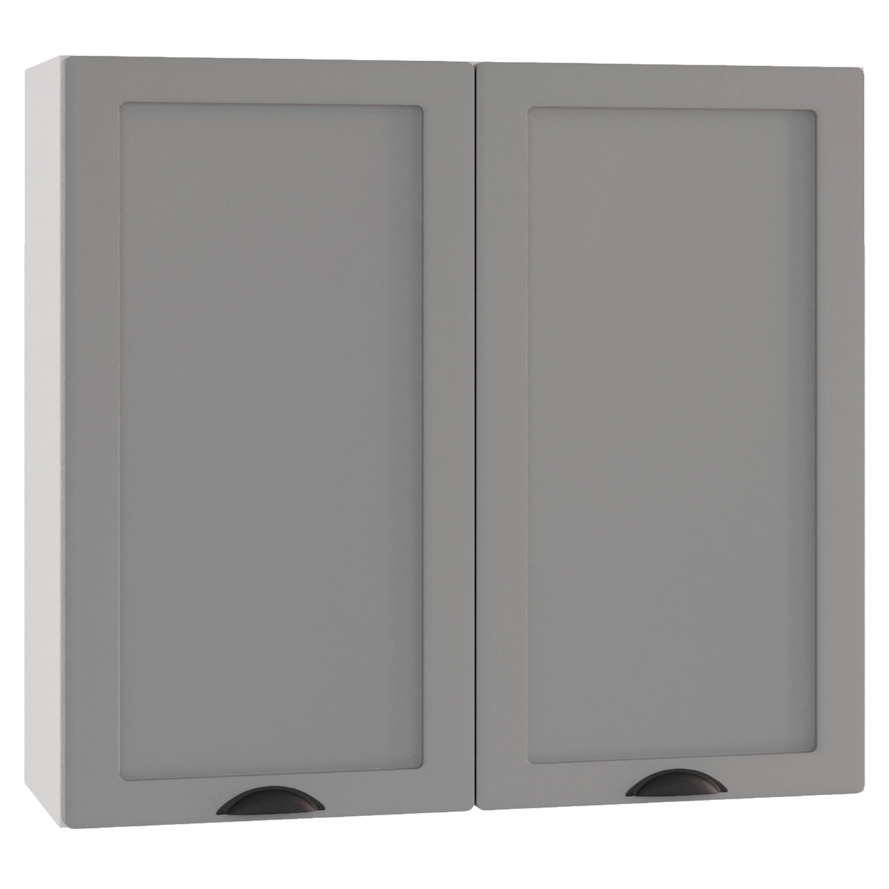 Wall Cabinet with 2 Doors ADELE W80 SU grey matt
