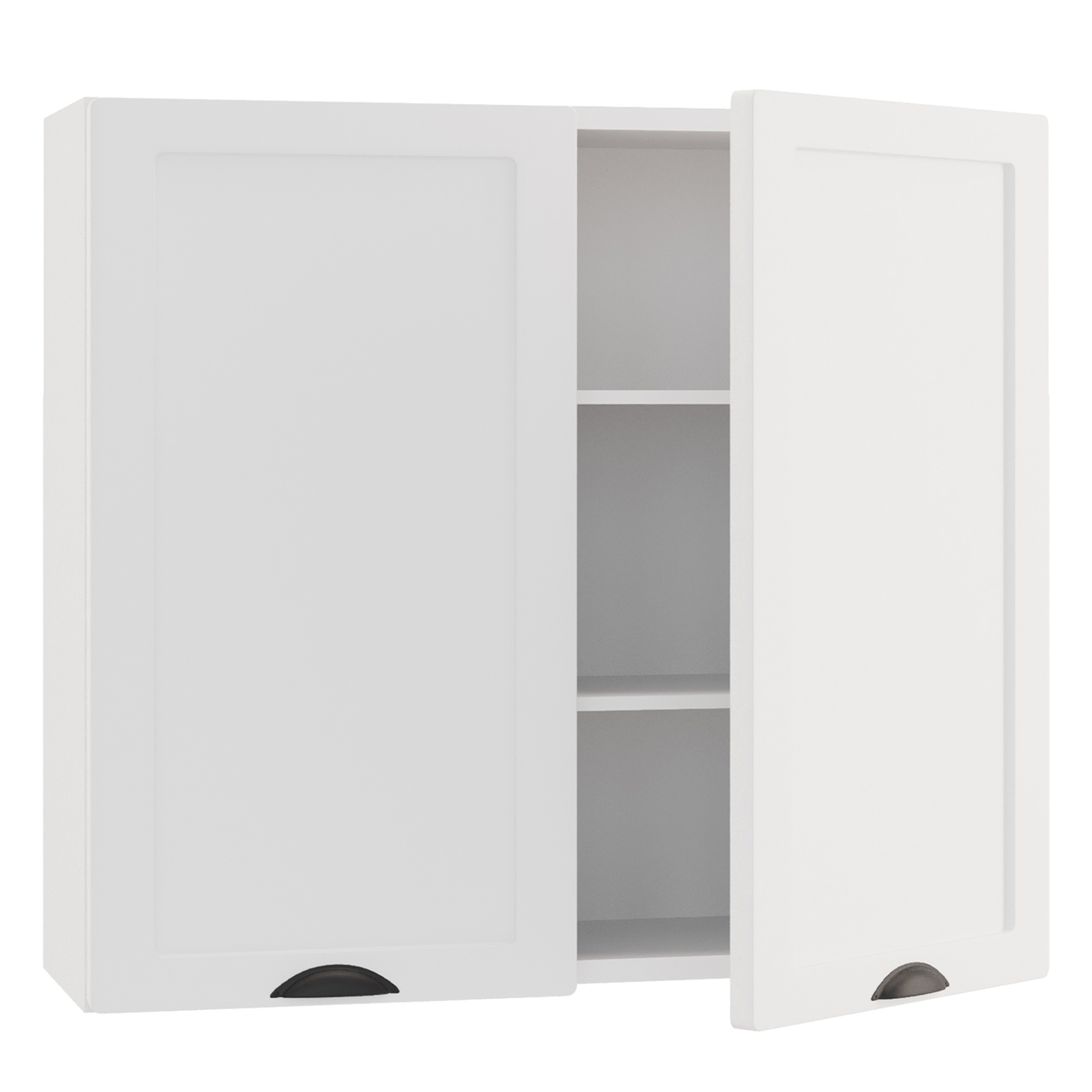 Wall Cabinet with 2 Doors ADELE W80 coffee matt