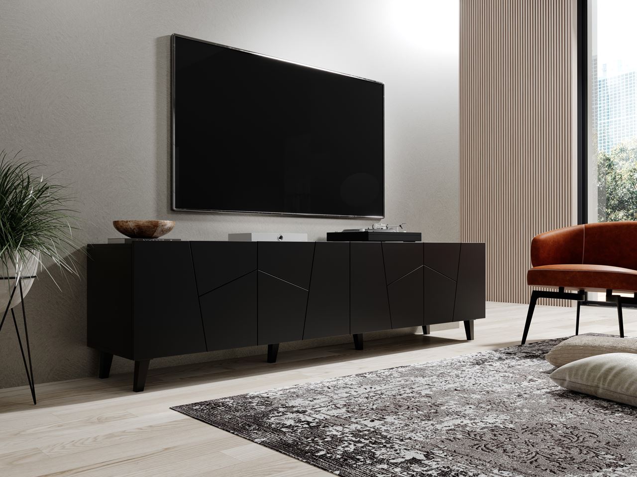 Ebony on sale tv stand