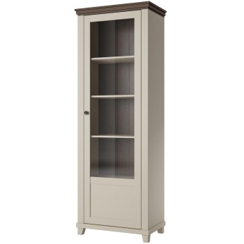 Display cabinet right TEVORA EV06 light beige / dunin oak