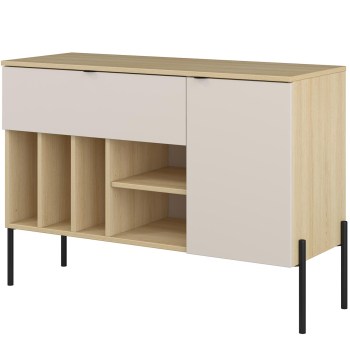 Storage cabinet DORE 45 lindberg oak / cashmere