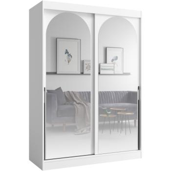 Sliding wardrobe 150 MOGI white + black