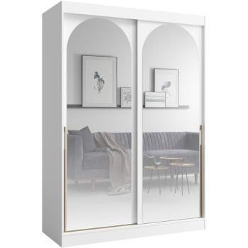 Sliding wardrobe 150 MOGI white + golden