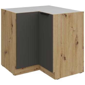 Base corner cabinet ERIS 16 artisan oak / graphite